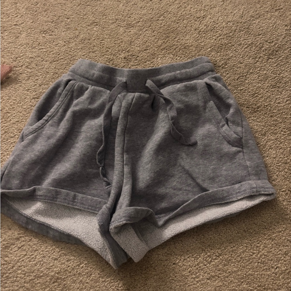 Target Gray Athletic Lounge Shorts with Drawstring